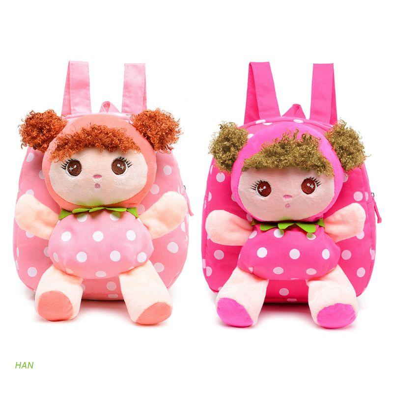 Ba Lô Bông Dễ Thương Cho Bé Gái Từ 1-5 Tuổi