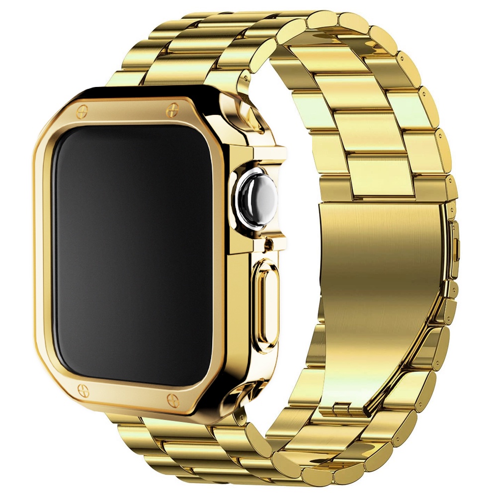 Bộ Dây Đeo + Vỏ Bọc Bảo Vệ Cho Đồng Hồ Thông Minh Apple Watch series 8 7 6 SE 5 4 3 8Ultra 41mm 45mm 40mm 44mm 42mm