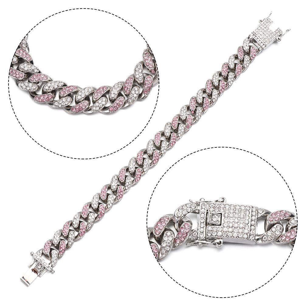 Vòng Tay Hoa Hồng Bản Rộng 12mm Sang Trọng