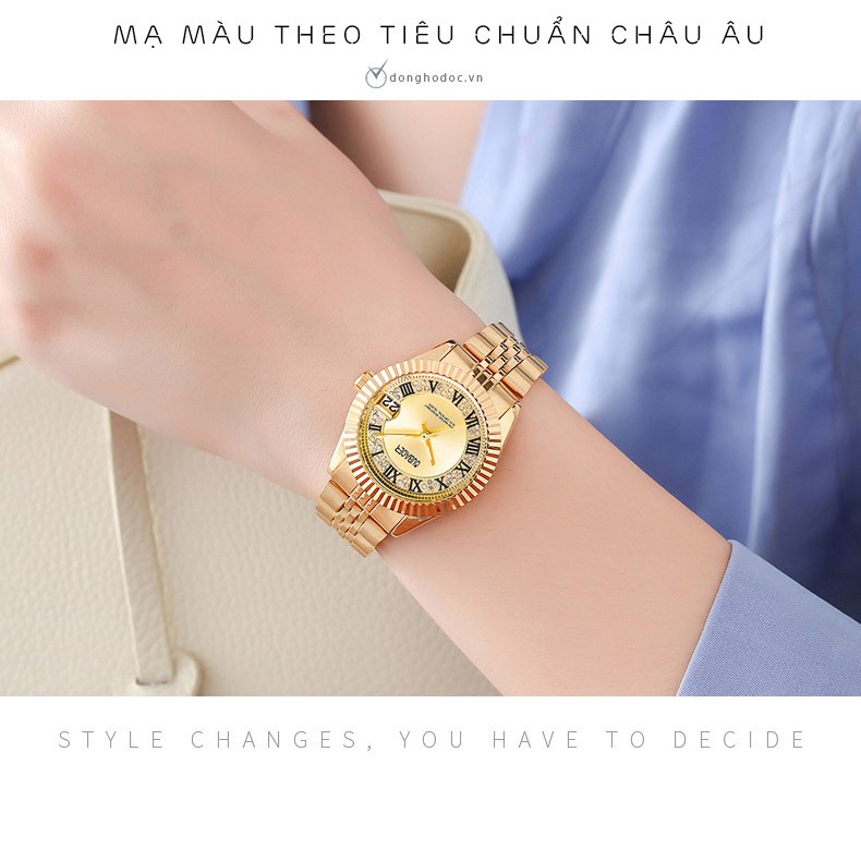Đồng hồ Nữ OUBAOER LUXURY - Dây Demi siêu sang + Tặng Hộp & Pin | BigBuy360 - bigbuy360.vn