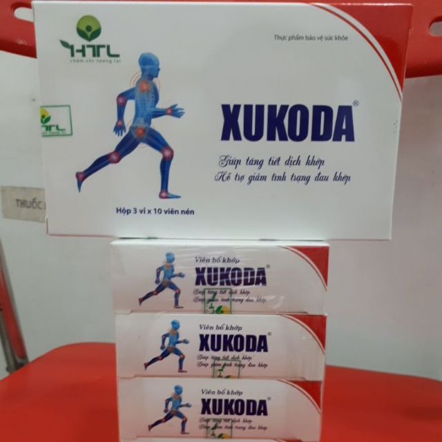 Thực phẩm bảo vệ sức khỏe : XUKODA- giúp tăng tiết dịch khớp và hỗ trợ giảm đau khớp.