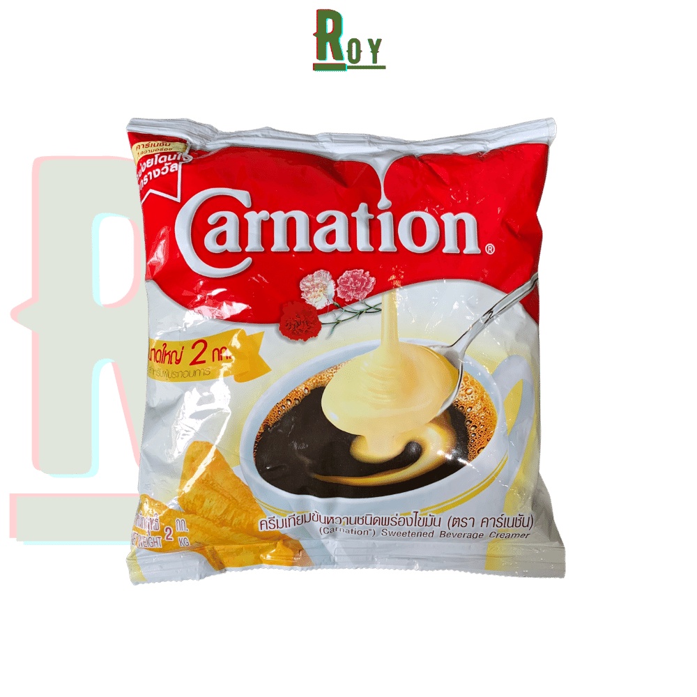 Sữa đặc Carnation bịch 2kg có đường tiết kiệm nấu trà sữa Thái, làm bánh ThaiFood ครีมเทียมข้นหวาน