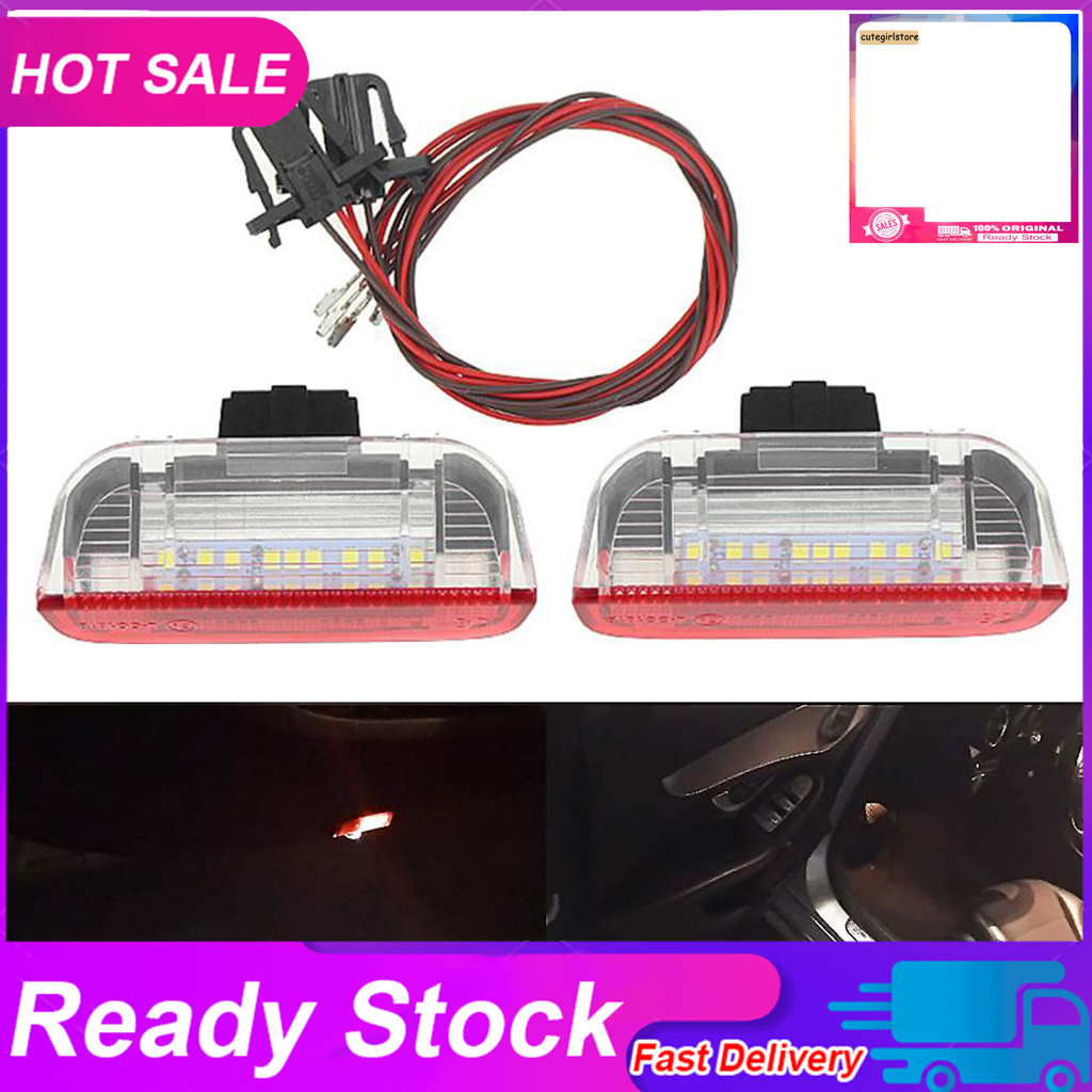 Bộ 2 Đèn Led Chiếu Sáng Gắn Cửa Xe Hơi Volkswagen Passat Porsche