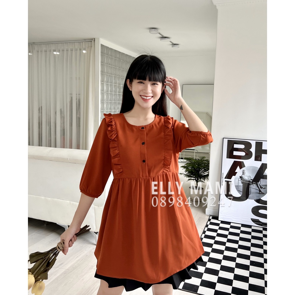 ( 40kg - 95kg ) Áo Bầu , Bigsize Bèo Tay Lửng Mặc Suốt Thai Kì Và Sau Sinh Thiết Kế Cao Cấp ( Kèm Ảnh Thật )