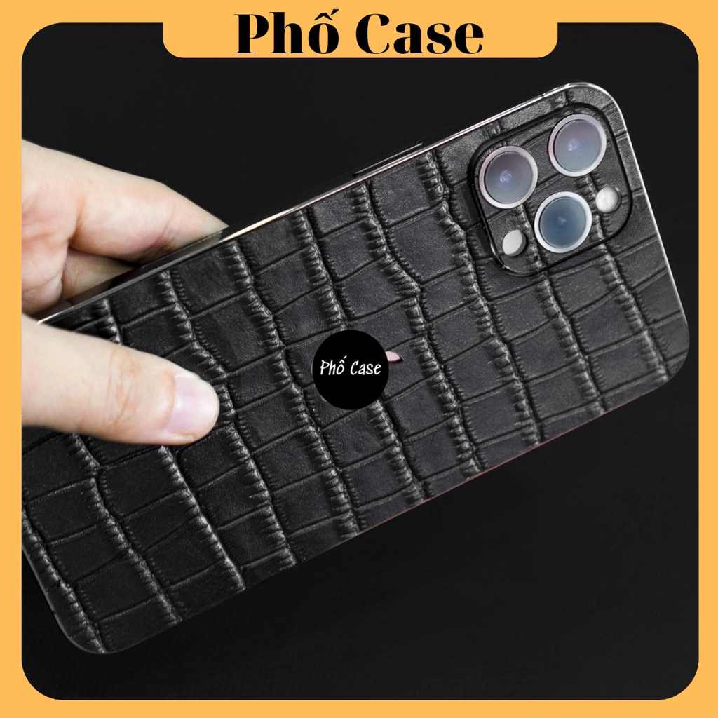 Miếng Dán Lưng Da Vân Cá Sấu To Iphone 13promax 13pro 13 12promax 12pro 12 11promax 11pro 11 xsmax xs x xr