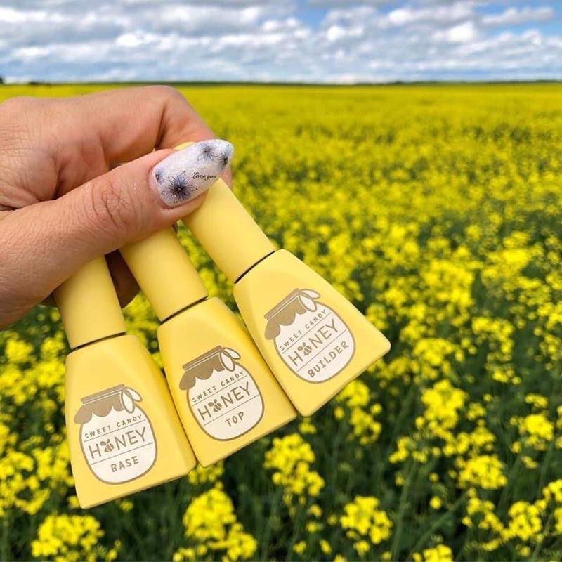 Candy Nail - Honey Base, Top, Builder ( liên kết sơn gel,  top bóng và cứng móng )