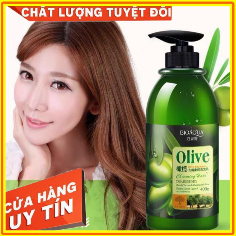 Bộ Sản Phẩm OLIVE BiOQUA siêu mượt tóc và phục hồi hư tổn ngăn rụng tóc | BigBuy360 - bigbuy360.vn