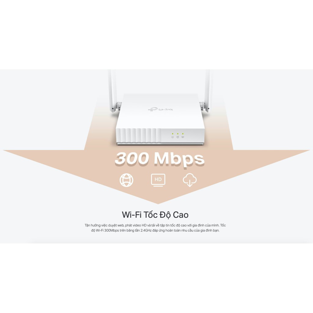 Sản phẩm mới-TP-Link N 300Mbps Bộ phát wifi không dây (Thiết bị mạng) - TL-WR820N - Hàng Chính Hãng