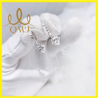 Bông tai bé ♥️FREESHIP Giảm 20k khi mua hàng [DAYC20KM] Bông tai Kim cương nạm đá và móc máy siêu sáng!! bạc Chuẩn 100%