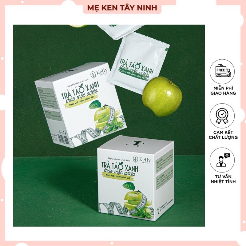 [TẶNG SET 3 GÓI] TRÀ GIẢM CÂN TÁO XANH THẢO MỘC 🍏 THẢI MỠ - ĐỊNH HÌNH EO🍏