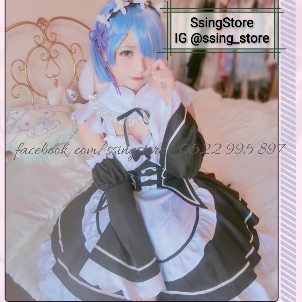 Set COSPLAY Maid nữ hầu gái REM & RAM ( hàng order )