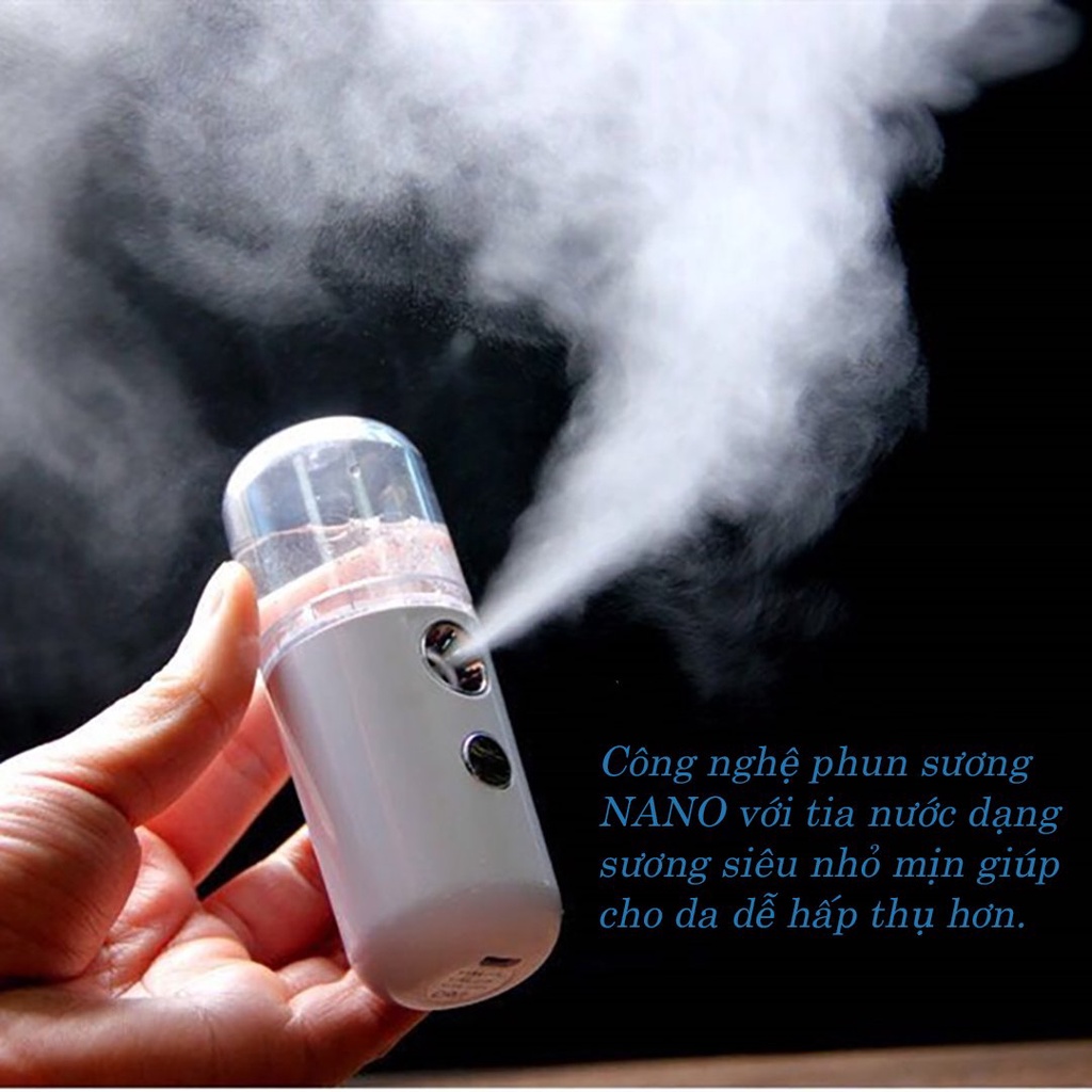Máy phun sương cầm tay xịt khoáng - cấp dưỡng ẩm - chính hãng NANO MINI