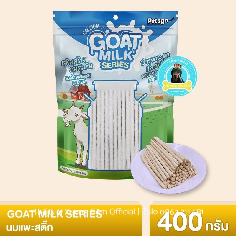 PET2GO THANH SỮA DÊ NGUYÊN CHẤT CHO CHÓ MUNZNIE