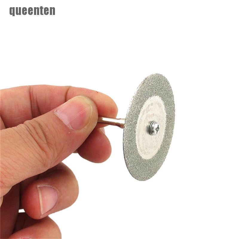 Set 5 mũi khoan cắt kim cương 22mm + 1 trục gắn Dremel