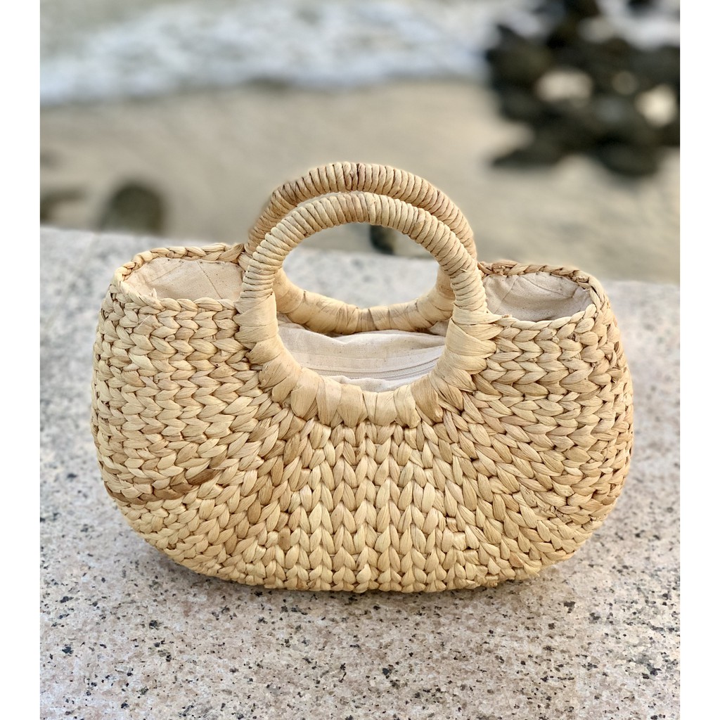 Túi, giỏ xách Handmade Bo tròn bán nguyệt - HOKO