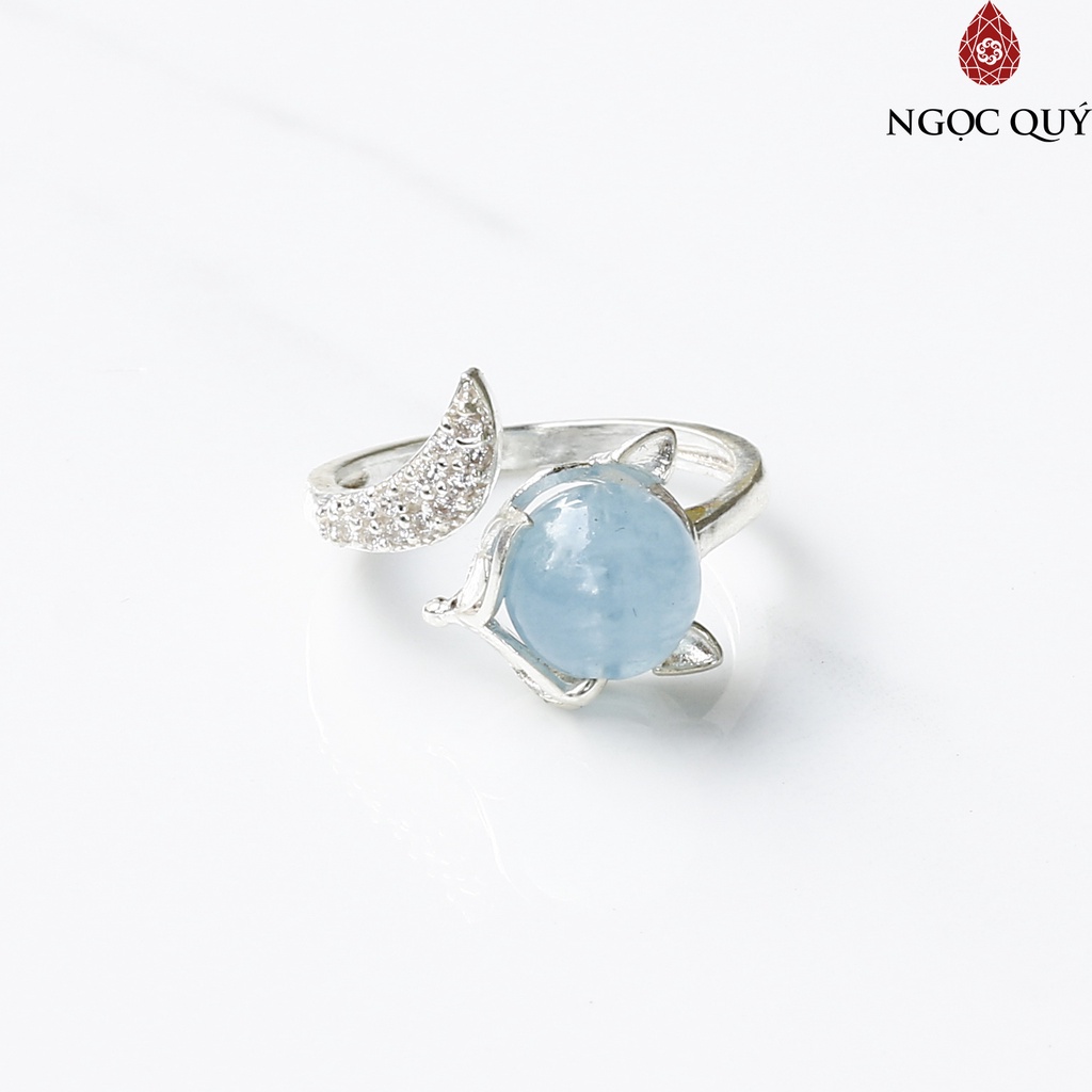 Nhẫn bạc hồ ly theo mệnh - Ngọc Quý