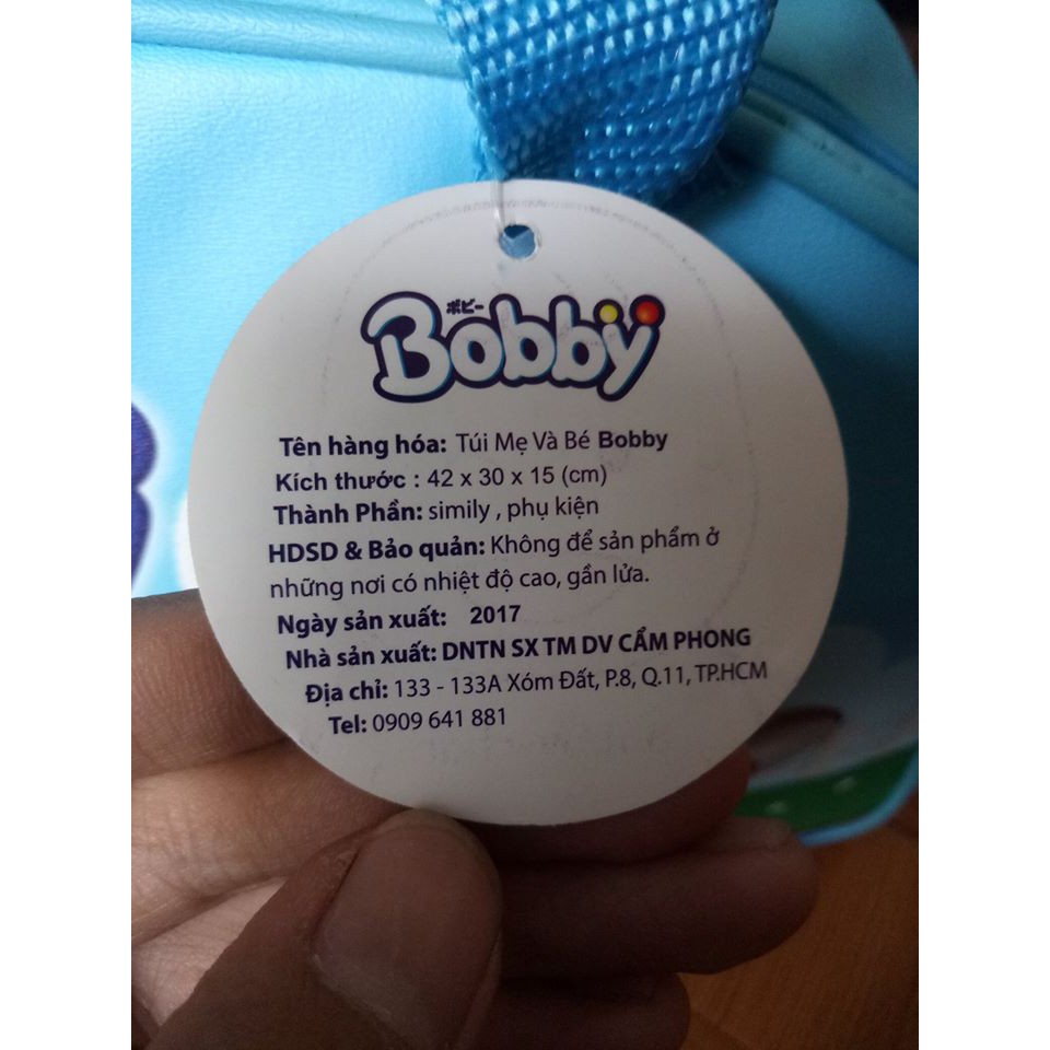 Túi xách Bobby Chan 60cm cho mẹ bỉm sữa - giỏ xách đi sinh da silimi mềm mịn cao cấp