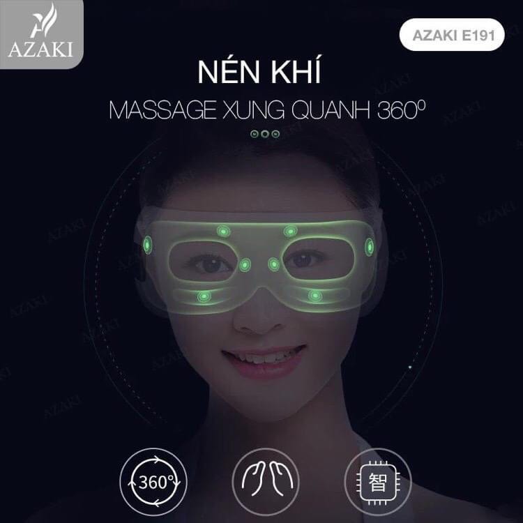 MÁY MASSAGE MẮT AZAKI E191 PLUS ( BÁN BUÔN GIA DỤNG GIÁ RẺ )