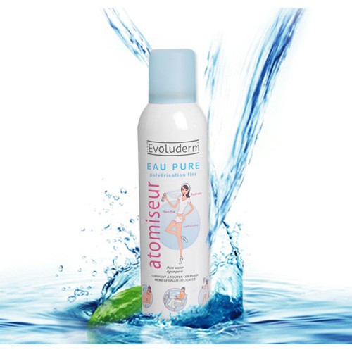 [L&amp;V] Xịt khoáng Evoluderm giúp dưỡng ẩm cấp nước và làm dịu làn da Atomiseur Eau Pure 150ml