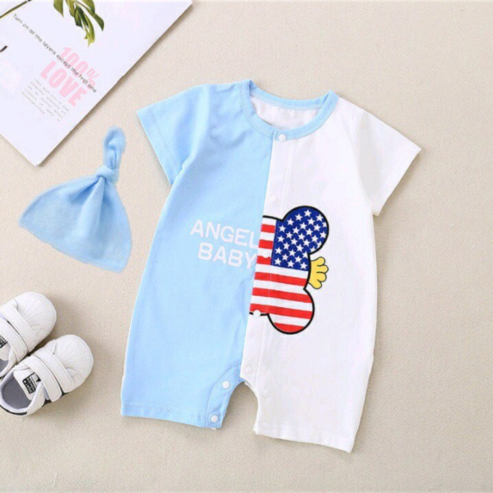 Bộ Body Cộc Tay Cho bé/ Chất Cotton 4 chiều / Bộ Body Cho Bé