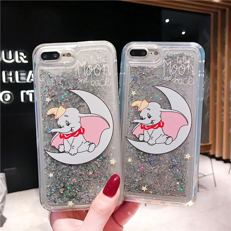 Ốp điện thoại TPU mềm in hoạt hình đính kim tuyến cho OPPO f11 f11pro f9 a7 a5s a3s | BigBuy360 - bigbuy360.vn