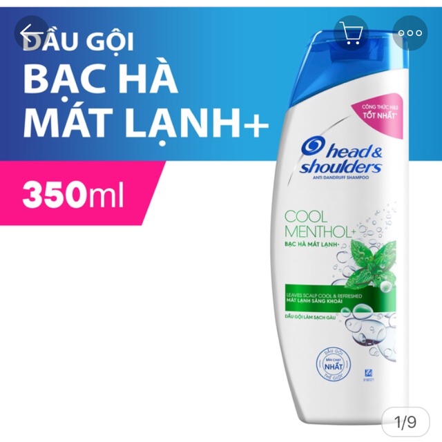 Dầu gội Head&Shoulders 350ML Bạc Hà