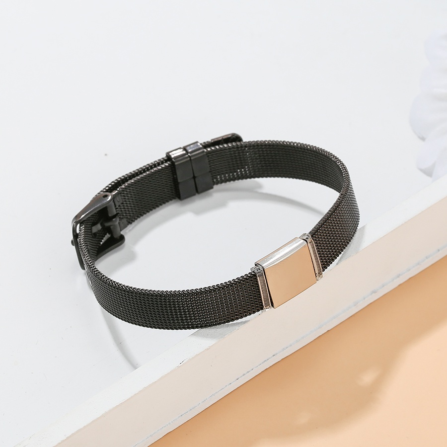 Vòng Tay Lưới Thép Không Gỉ 10mm Chất Lượng Cao