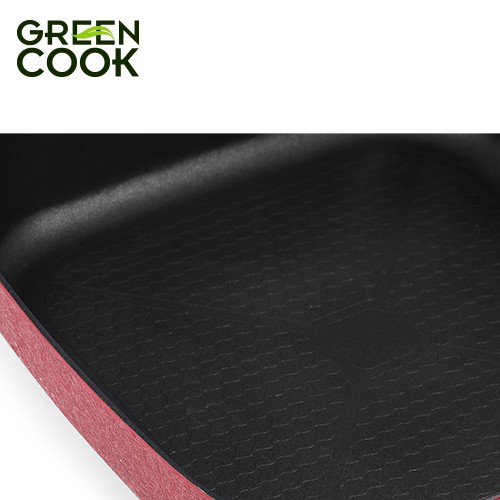 Lẩu, nướng điện nguyên khối chống dính 5L (30cm) Green Cook GCEH30 chuẩn Hàn Quốc - Hàng chính hãng