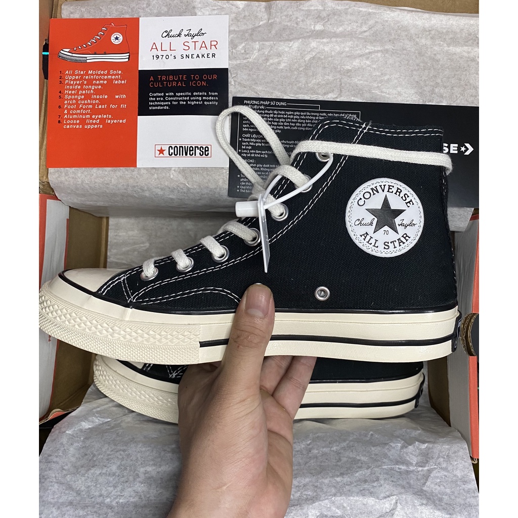 Giày CV chuck 1970s full phụ kiện thẻ bảo hành,bill, tất ,box