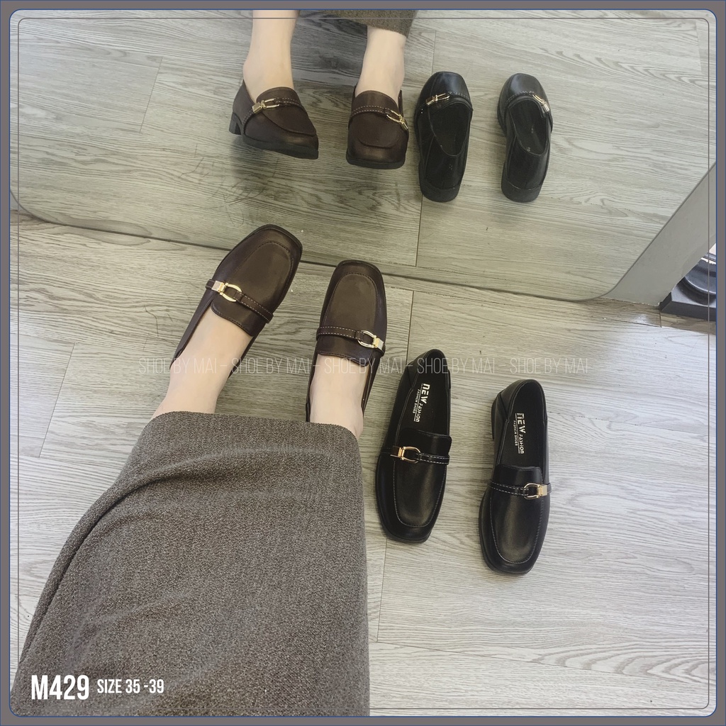 giày búp bê nữ, giày moca cá tính M429 SHOEBYMAI