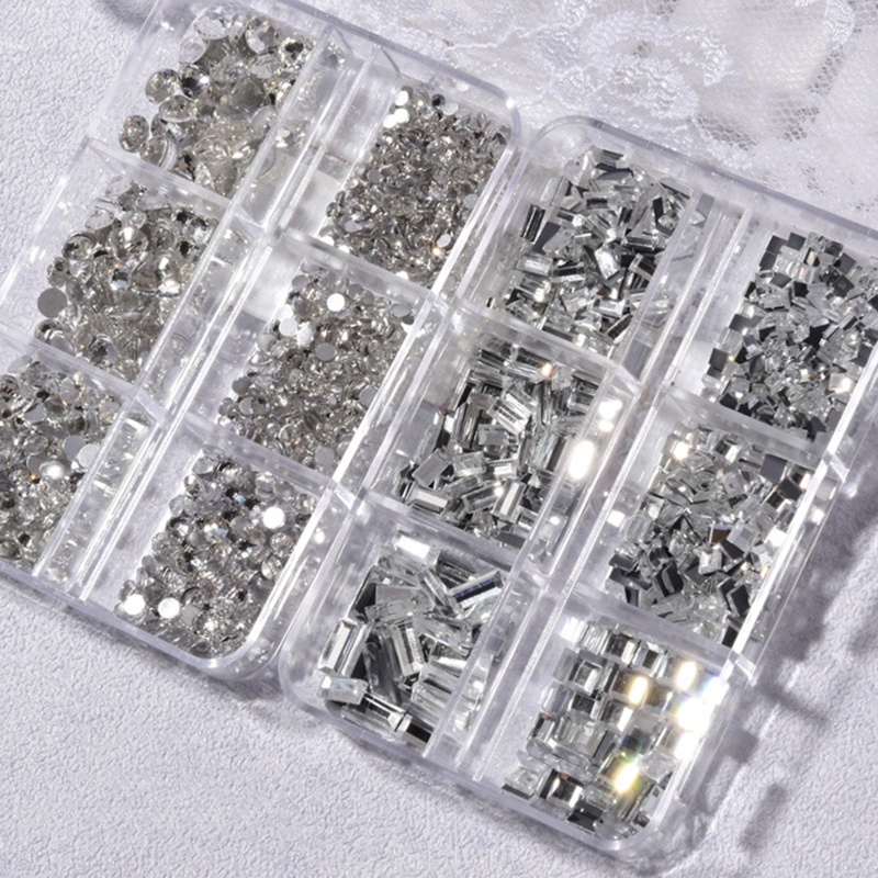 Set 1000 Hạt Đá 3D Nhiều Màu Trang Trí Móng Tay Nghệ Thuật