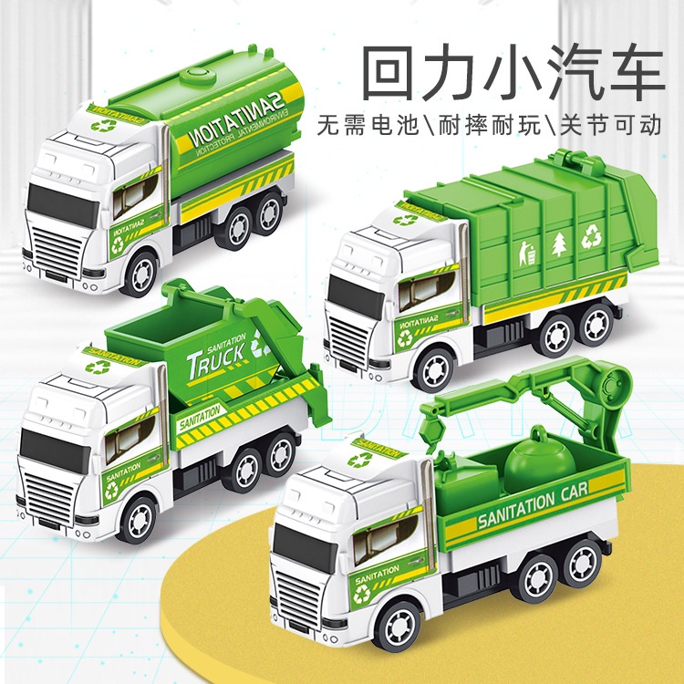 1 Xe Tải Đồ Chơi mini Dạng Kéo Lưng Cho Trẻ Em