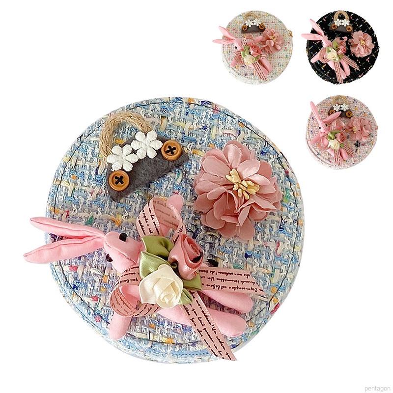 Túi Đeo Chéo Đính Hoa Phong Cách Hàn Quốc Cho Bé Gái