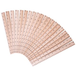 Bộ 20 cây thước gỗ 30cm/12inch