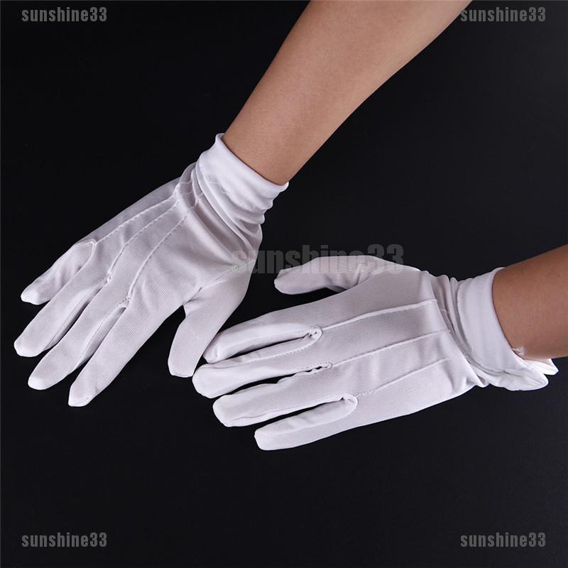 Bao tay cotton phụ kiện tiện dụng màu trắng chất liệu mềm mại