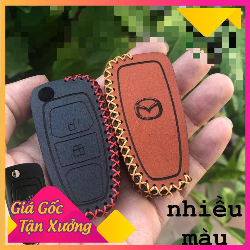 bao da chìa khoá BT50 chìa Gập handmade . da bò thật 100%, khắc TÊN, SĐT lên bao da . Tặng Móc Khóa