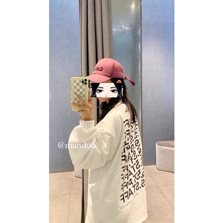 Áo thun chữ dài tay form rộng Streetwear Ulzzang