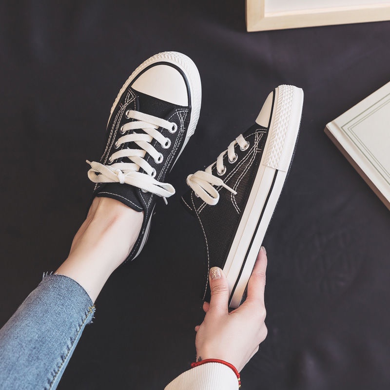 Giày Vải Canvas Phối Lưới Rỗng Thoáng Khí Thời Trang Mùa Hè 2022 Cho Nữ