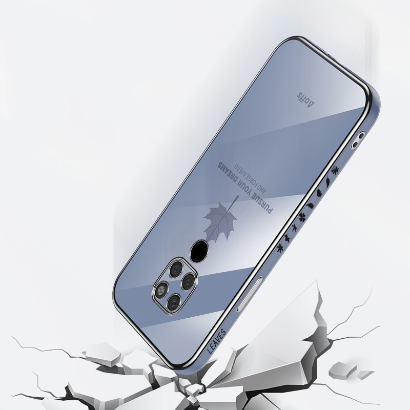 Ốp Điện Thoại Họa Tiết Lá Phong Lấp Lánh Cho Huawei Mate 20 Pro X