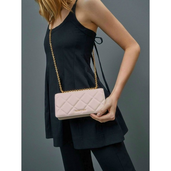 Tặng túi giấy -Túi xách hãng CNK chần ô fullbox