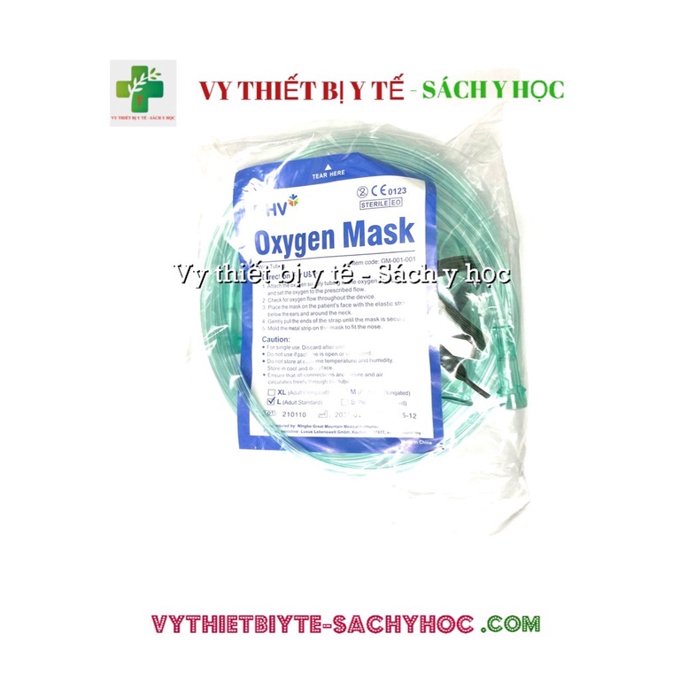 Chụp oxy ( Mask thở, dây chụp thở oxy loại dây và loại có túi)