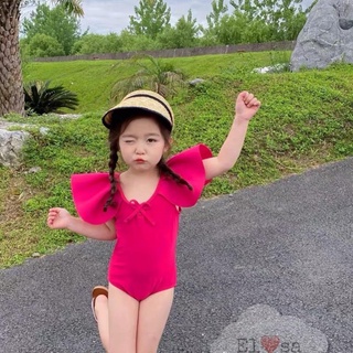 Bikini cho bé gái đồ bơi bé gái tay cánh tiên nơ lưng cho bé từ 1-5 Tuổi