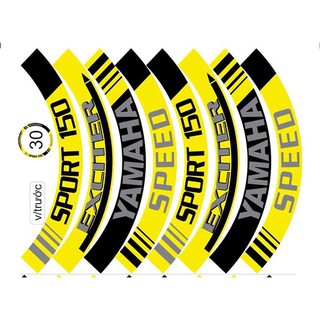 Tem Dán Vành Xe Máy Full 2 Bánh Đủ Mẫu