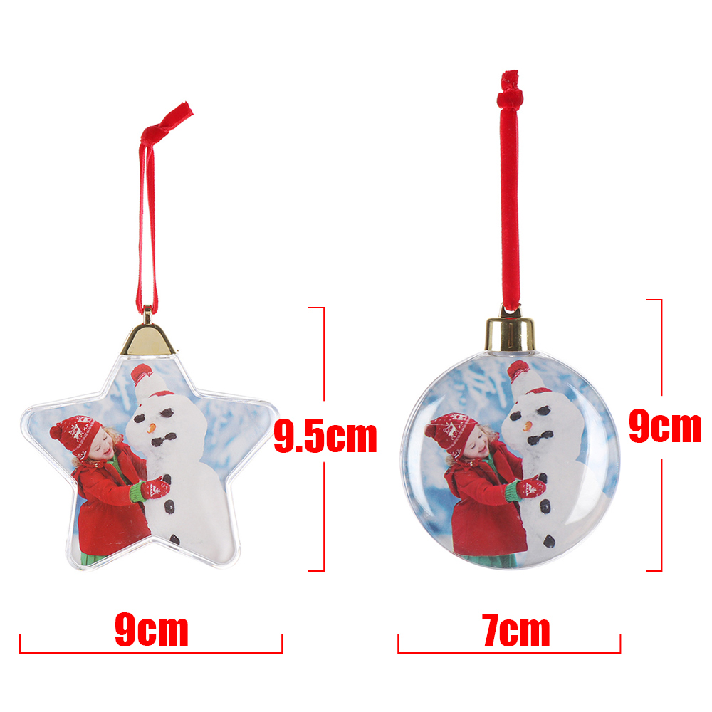Mặt dây có thể lồng hình ảnh bản thân thiết kế dễ thương dùng để trang trí cây thông noel