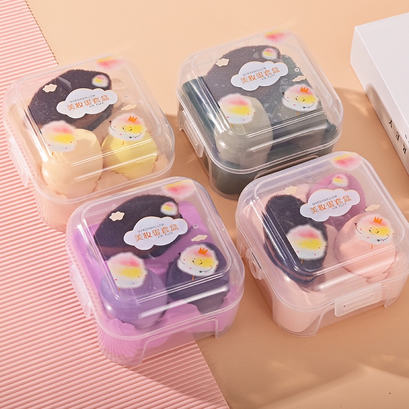 Set 3 Mút Trang Điểm Mềm Mại Hình Nấm Không Thấm Hút Mồ Hôi