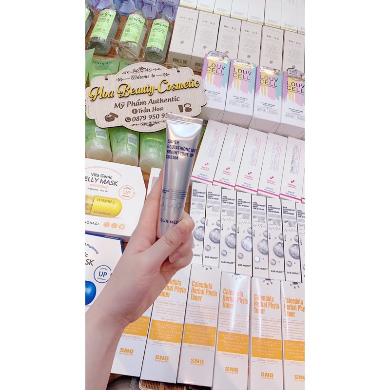 Kem Dưỡng Trắng Da Sur Medic Super Glutathione 100 Bright Tone Up Cream | BigBuy360 - bigbuy360.vn