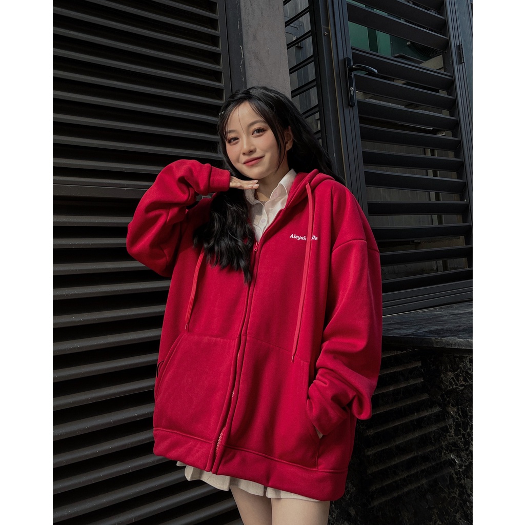 Áo khoác nỉ Hoodie in chữ Aleyah Lavelle trước ngực nhiều màu form rộng ulzzang - Made by Fiin | BigBuy360 - bigbuy360.vn