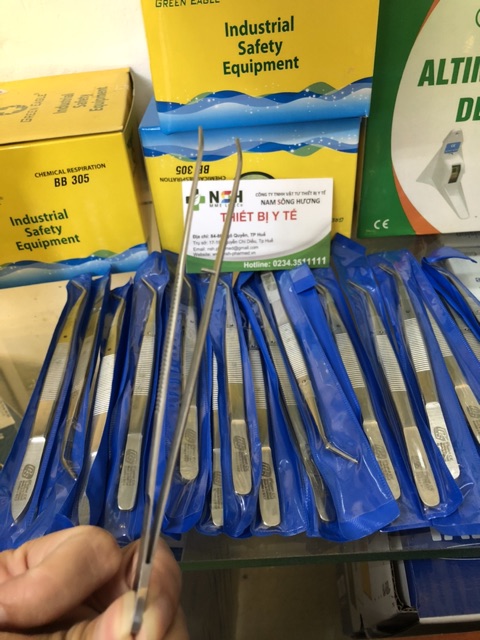 KẸP GẮP CONG  NỈA CONG NHA KHOA NHÍP GẮP CONG NHA KHOA 16cm