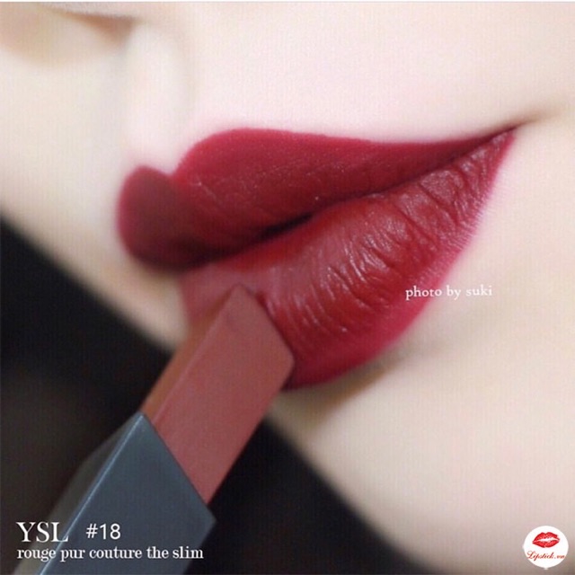 Son YSL Rouge Pur Couture The Slim Màu 18 Reverse Red