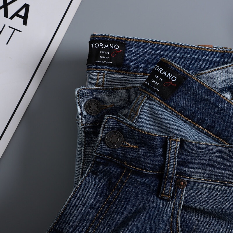 Quần Jeans nam TORANO dáng basic Slim Co Giãn Tốt, Không Bai Xù, Bền Màu, Phom Trẻ Trung BJ001